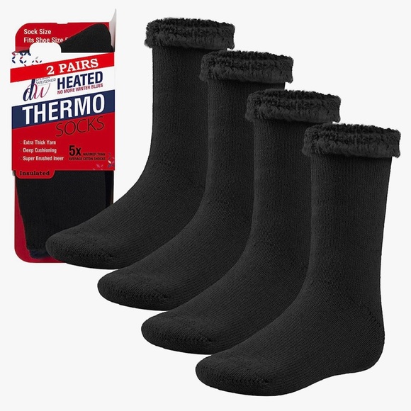 Other - Warm Thermal Socks for Men and Women  Boot Socks 2 PairsBlue and black
